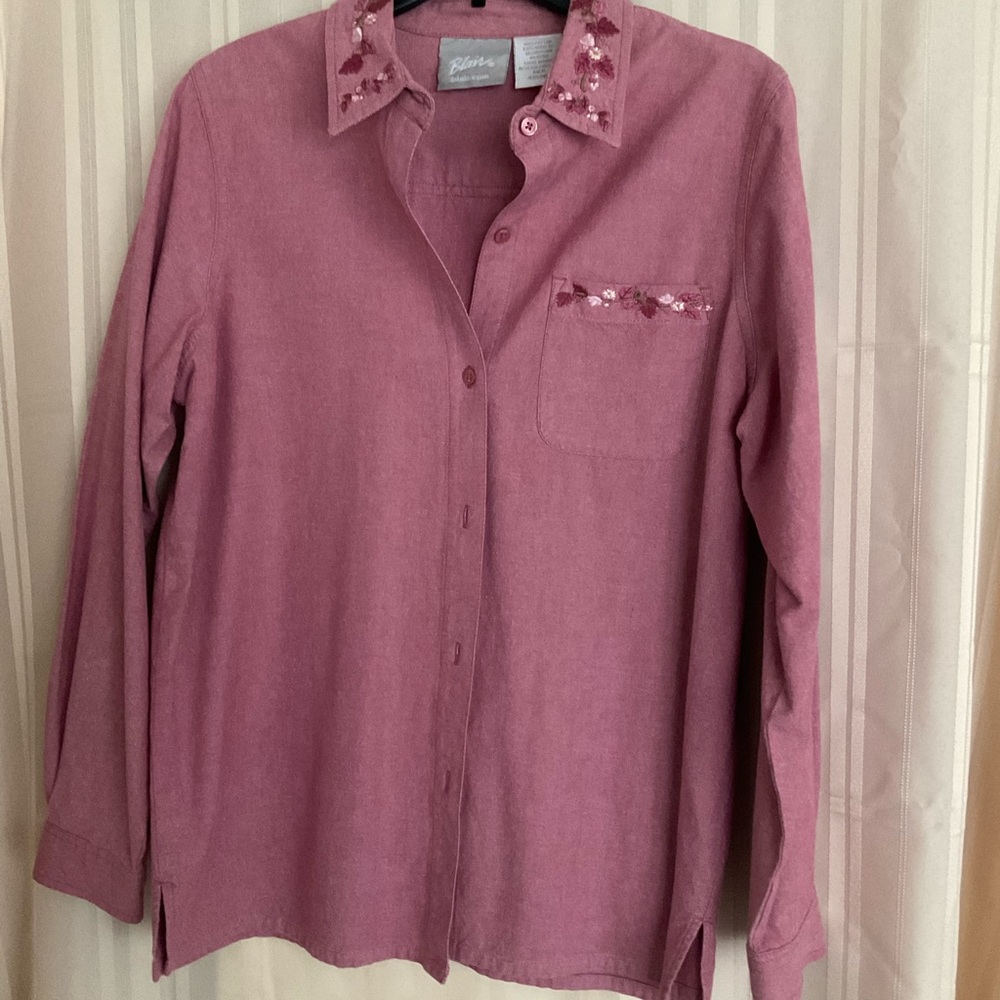 Blair Vintage Embroidered Button Down Shirt - Picture 6 of 8